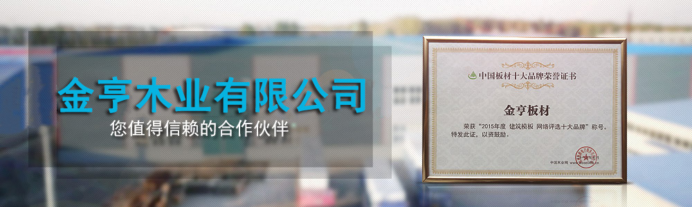 金亨-全國(guó)建筑模板三十強(qiáng)企業(yè)，您值得信賴的合作伙伴